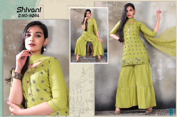 Shivani 8084 Sharara Suits Girls Wear Catalog
